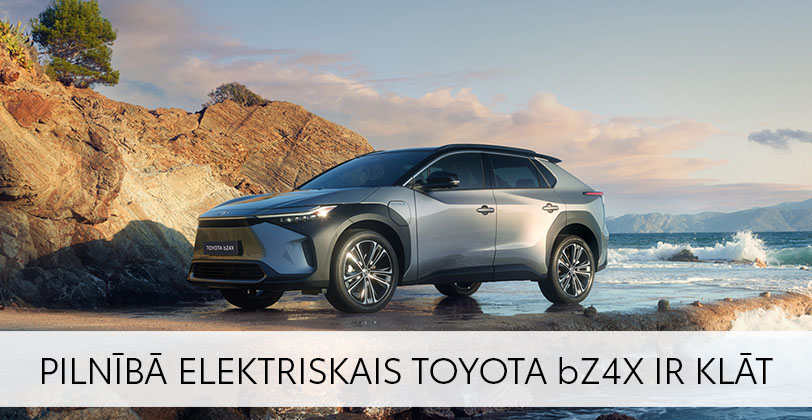 POP-UP - Pilnībā elektriskais Toyota bZ4X ir klāt