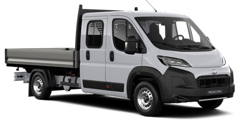 Proace Max, Bortu platforma ar divrindu kabīni L4 3.5T HD, 4 durvis, 2.2 dīzelis (140 zs), M/T, priekšējā piedziņa, Professional Crew