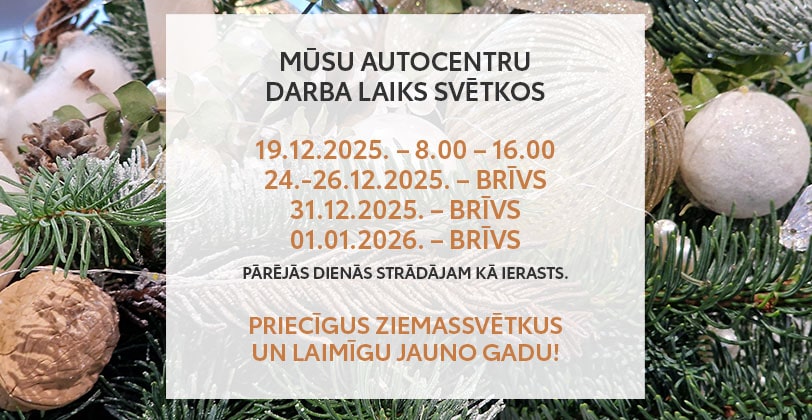 POP-UP - Darba laiks Ziemassvetki